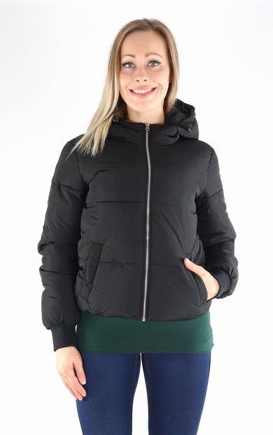 JDY Lightweight Quilted Jacket short, black - Women's light winter jackets - 131904 - 1