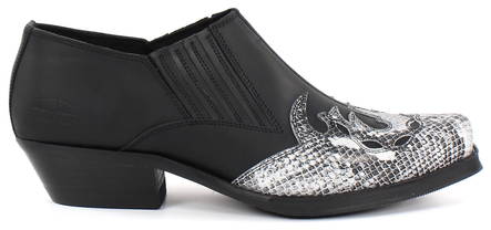 Johnny Bulls Boots 711, Black/snake - Cowboy boots - 130204 - 1