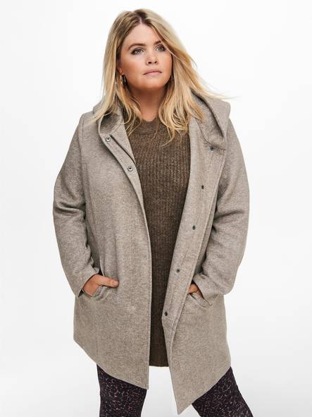 Only Carmakoma Plus size Women's Coat Sedona light walnut - Women's light jackets - 129104 - 1