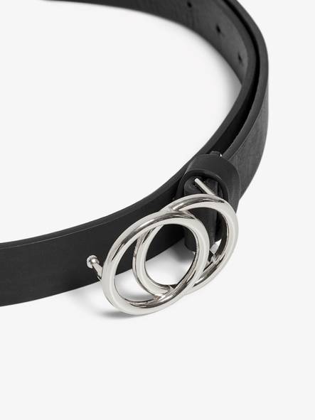 Only Belt Rasmi pu, Black/Silver - Women's belts - 126664 - 2