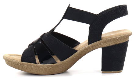 Rieker Sandals 665K3-00 black - Rieker women`s sandals - 133304 - 2