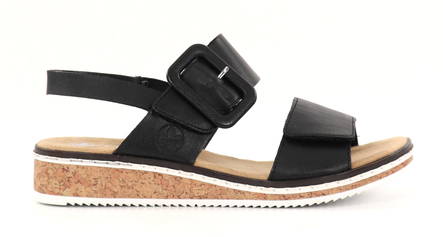 Rieker women's sandals V3667-00 black - Rieker women`s sandals - 135394 - 1