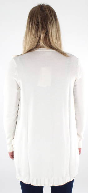 Vila Women's Cardigan Ril open white alyssum - Women's knitwear - 125274 - 2