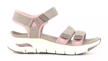 Skechers women s sandals 119305 TPPK ARCH FIT FRESH BLOOM taupe pink Stilettoshop.eu webstore