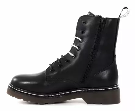 Musse&Cloud women's leather ankle boots 2789994/SLV Efanyst black/silver - Women's ankle boots - 136644 - 2