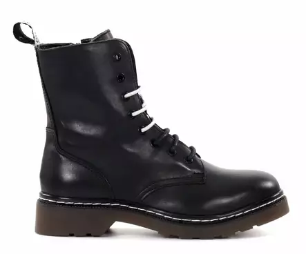 Musse&Cloud women's leather ankle boots 2789994/SLV Efanyst black/silver - Women's ankle boots - 136644 - 1