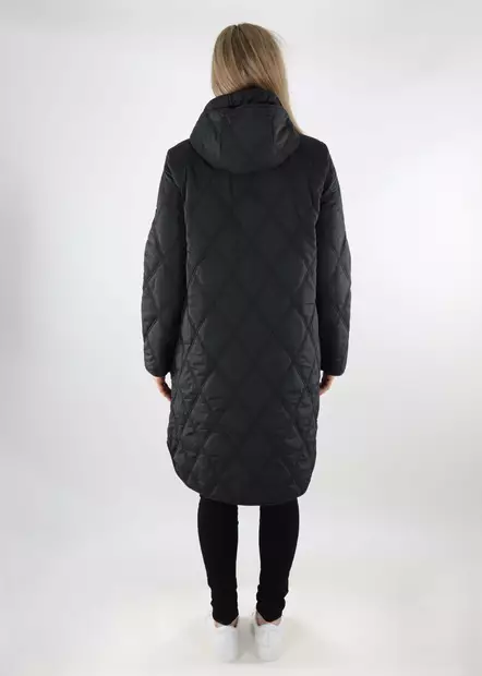 Vila hooded lightweight padded jacket Hooded black - Women's light winter jackets - 137744 - 2