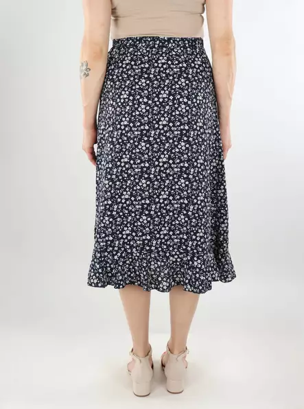 Only wrap skirt Flounce Long night sky - Skirts - 138574 - 2