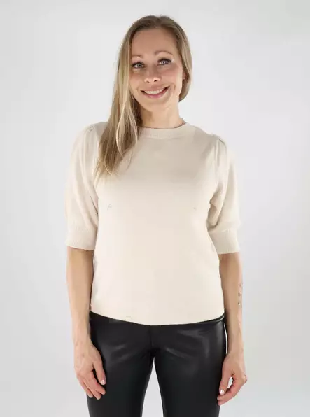 Vila women's sweater Bow super light natural - Women's knitwear - 138844 - 2