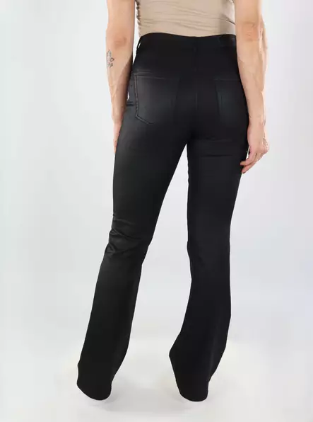Vero Moda women's trousers VMFLASH MR Coated black - Women's trousers - 139274 - 2