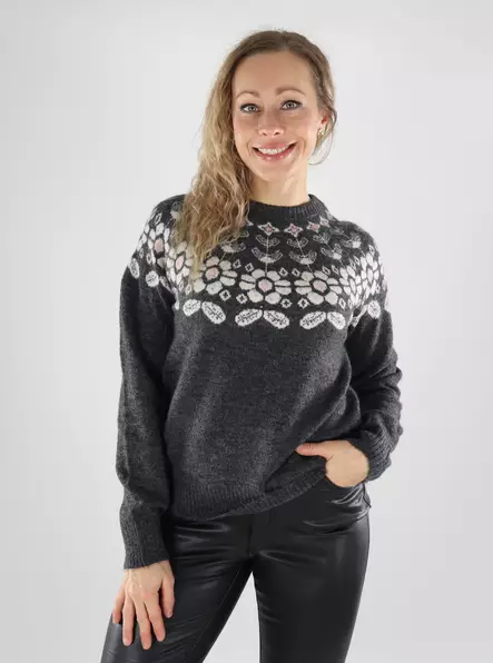 Vero Moda women's sweater Nordic dark grey/w birch - Women's knitwear - 139454 - 1