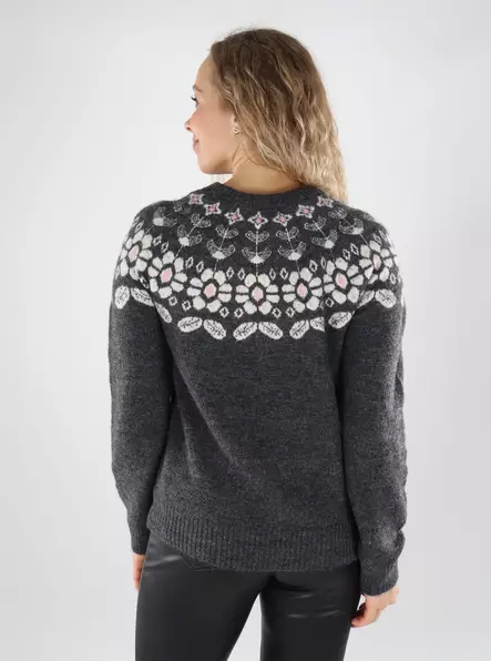 Vero Moda women's sweater Nordic dark grey/w birch - Women's knitwear - 139454 - 2