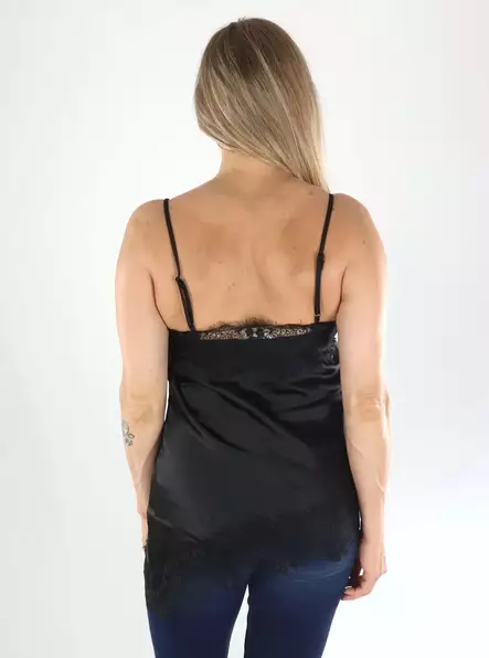 Only top satin lace black - Women's tank tops - 141494 - 2