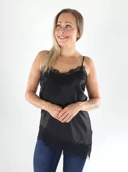 Only top satin lace black - Women's tank tops - 141494 - 1