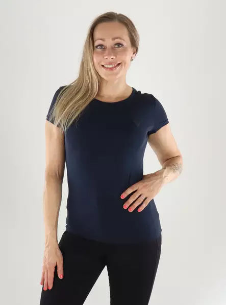 Guess T-shirt V6YI11 K4298 G7V2 smart blue - Women's T-shirts - 141364 - 1