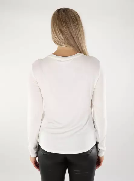 JDY women's Jersey Shirt Como Bamboo cloud dancer - Women's long sleeved shirts - 136854 - 2