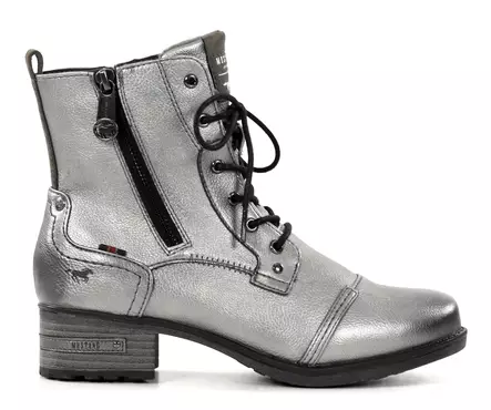 Mustang women's ankle boots 1229-513-21 silver - Women's ankle boots - 137554 - 1