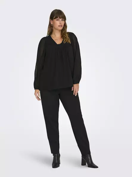 Only Carmakoma women's plus size shirt black - Women's long sleeved shirts - 136834 - 2