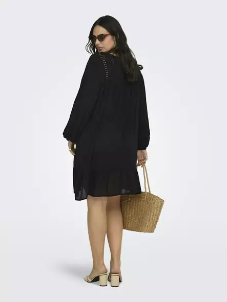 Only Carmakoma plus size tunic V-Neck Tunic Dress black/island fos - Dresses and tunics - 140144 - 2