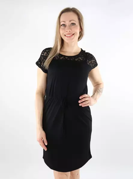 Only stretch dress O-Neck black - Dresses and tunics - 138164 - 1