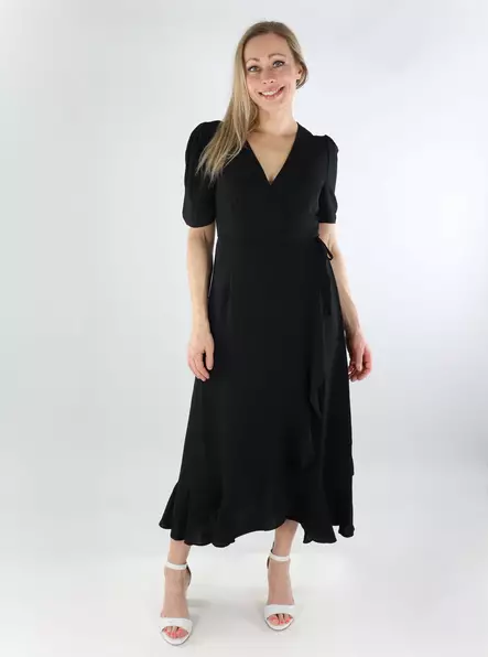Only wrap dress SS Wrap Midi black - Dresses and tunics - 138554 - 1