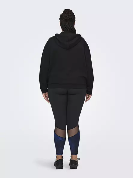 Only Play Curvy Plus Size Sweatshirt Lounge Black - Women's sports hoodies and sweatshirts - 138964 - 2