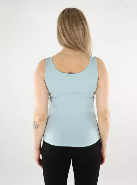 Pieces women's ribbed top PCKITTE Tank cloud blue - Women's tank tops - 138234 - 2