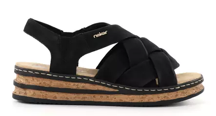 Rieker women's sandals 62908-00 black - Rieker women`s sandals - 138184 - 1