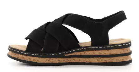 Rieker women's sandals 62908-00 black - Rieker women`s sandals - 138184 - 2