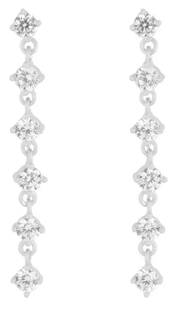Snö of Sweden Earrings Noctelle silver/clear - Earrings - 140024 - 1