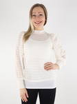 JDY Shirt lace cloud dancer - Women's long sleeved shirts - 135024 - 1