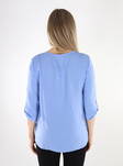 JDY women's shirt Divya 3/4 hydrangea - Women's long sleeved shirts - 135344 - 2
