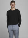 Jack&Jones Sweater Mark merino, black - Men's knitwear - 129924 - 1