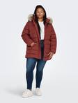 Only Carmakoma Jacket spiced apple - Women's winter jackets - 132134 - 2