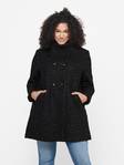 Only Carmakoma Jacket black/melange - Women's wool coats - 134554 - 1