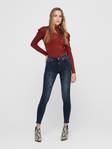 Only Jeans Blush life mid rea409, Dark Blue - Women's jeans - 126654 - 3