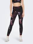 Only Play Training Leggings, black/flower - Women's sports leggings - 132234 - 1