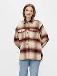 Pieces Jacket shacket, Orange/Black - Women's light jackets - 128964 - 1