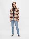 Pieces Jacket shacket, Orange/Black - Women's light jackets - 128964 - 2