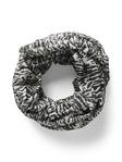 Pieces Tube scarf black / tiger pattern - Women's scarfs - 135674 - 1