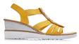 Rieker Wedge Sandals V3572-68, Yellow - Rieker women`s sandals - 128214 - 1