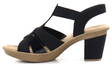 Rieker Sandals 665K3-00 black - Rieker women`s sandals - 133304 - 2