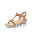 Rieker Wedge Sandals 61995-81, Brown - Rieker women`s sandals - 130604 - 3