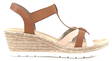 Rieker Wedge Sandals 61995-81, Brown - Rieker women`s sandals - 130604 - 1