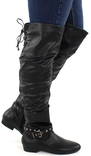 Tapas Thigh High Boots Lisa, Black - Women's boots - 124754 - 1