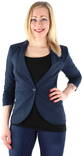 Vero Moda Blazer Wrinkly 3/4 navy - Women's jackets and blazers - 118564 - 1