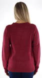 Vila Sweater Ril o-neck beet red - Women's knitwear - 134064 - 2