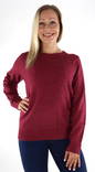 Vila Sweater Ril o-neck beet red - Women's knitwear - 134064 - 1