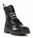 Musse&Cloud women's leather ankle boots 2789994/SLV Efanyst black/silver - Women's ankle boots - 136644 - 3
