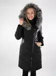 Only women's winter coat New Linette Fur Hood black/grey fur - Women's winter jackets - 137114 - 1